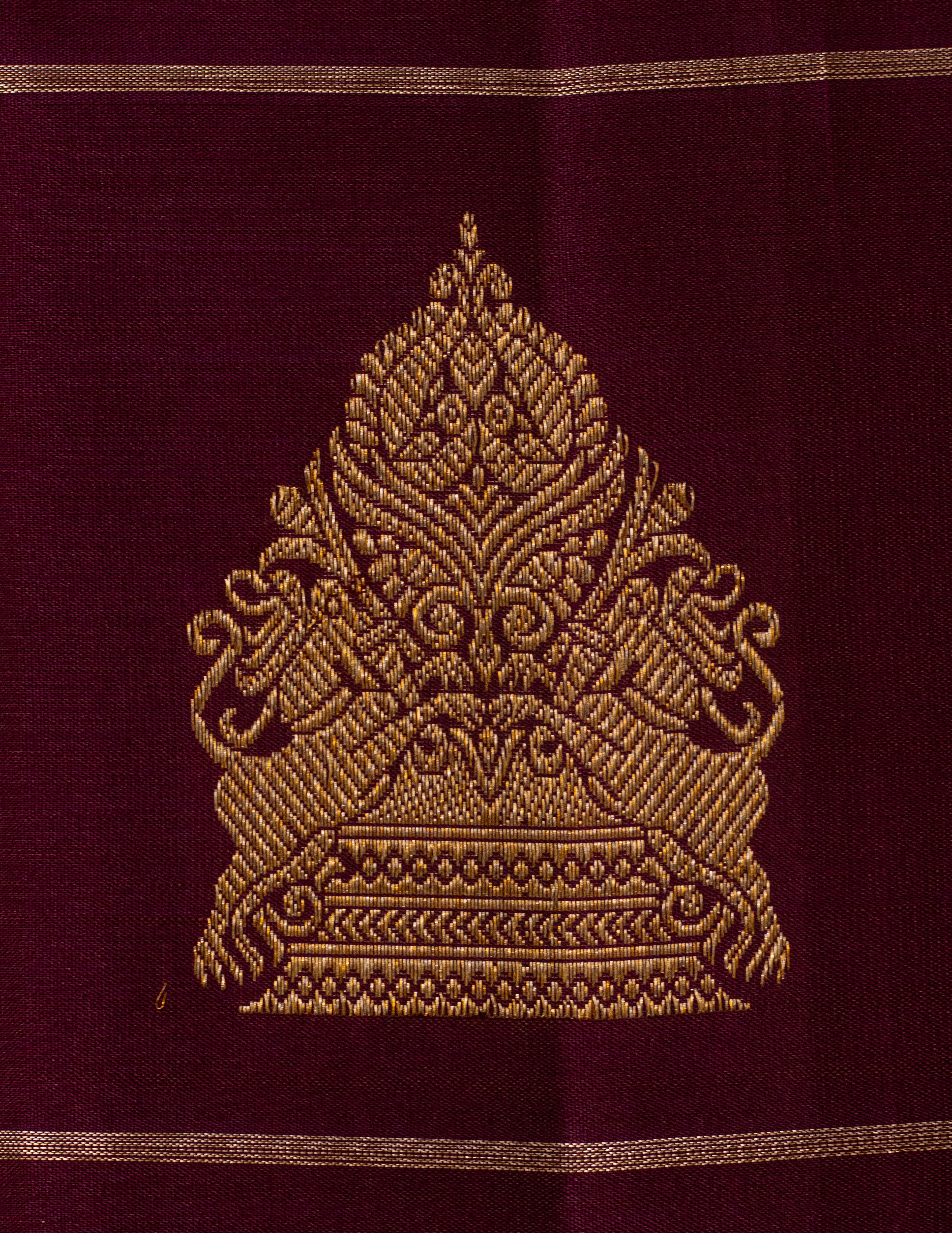 Vintage Borderless Kanjeevaram Saree
