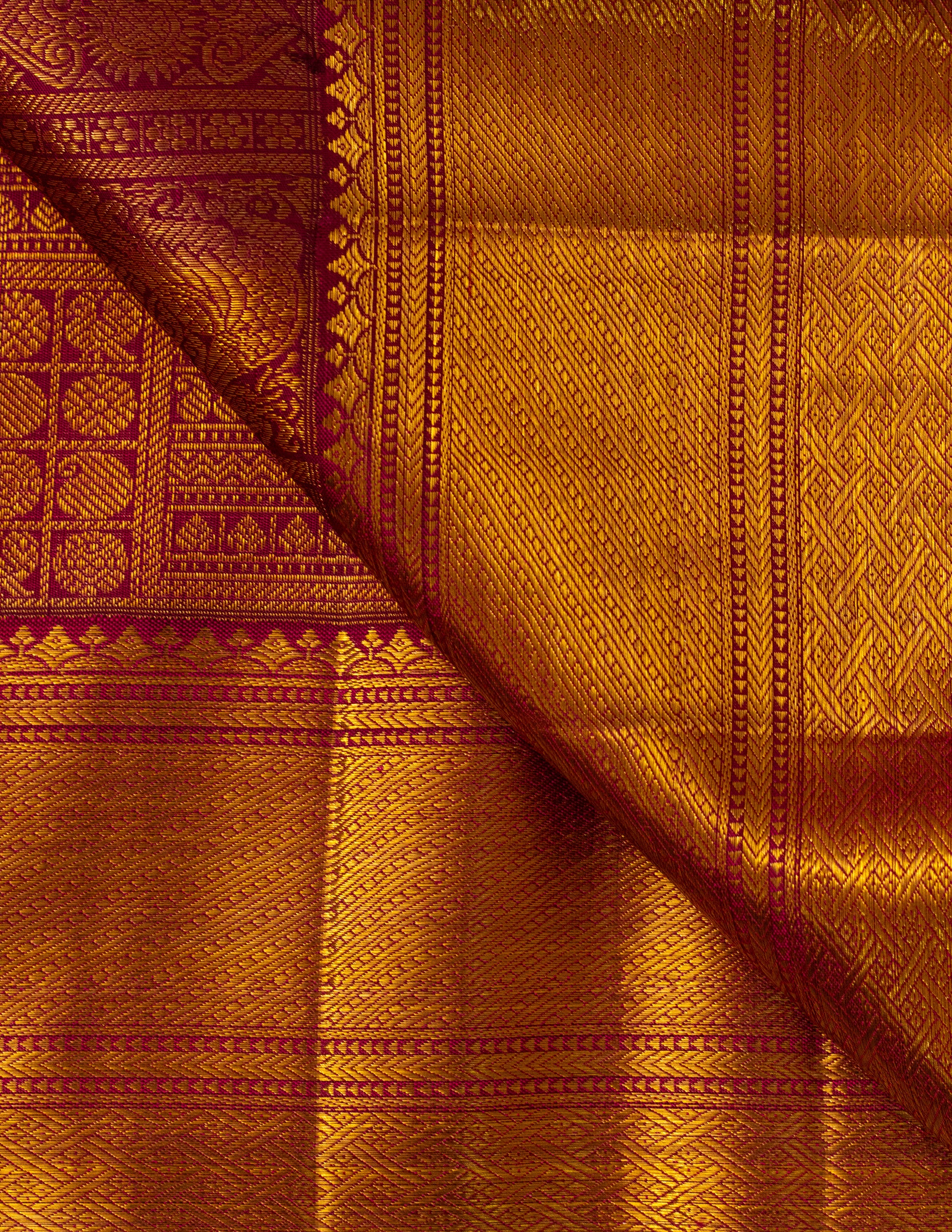 Contemporary Kanjeevaram Brocade Saree