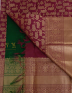 Vintage Kanjeevaram Brocade Saree