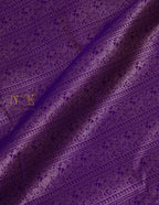 Kathiripoo Purple Rich Brocade with Peach Contrast Pallu & Blouse Kanjeevaram Sareee