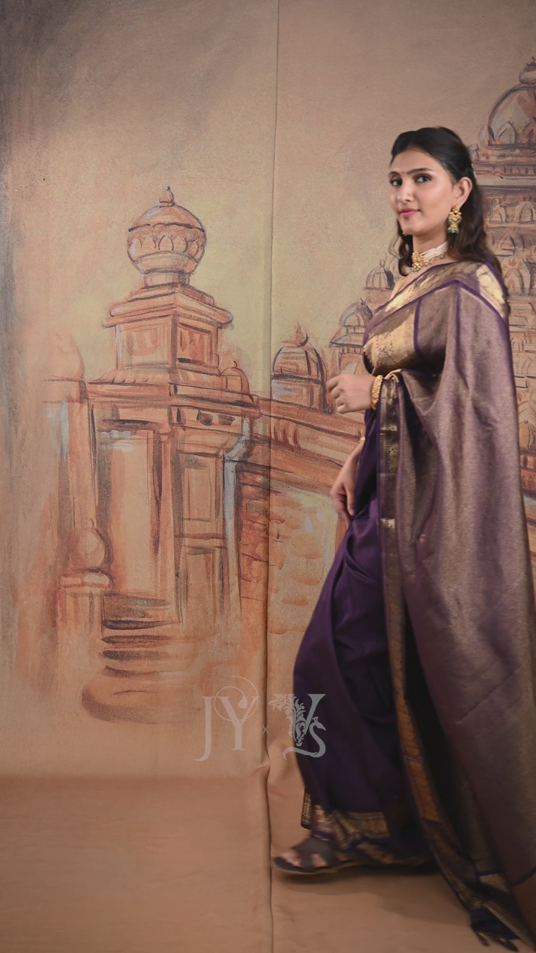 Kanjeevaram Silk Saree (Long pallu)